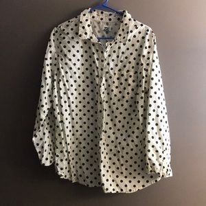 Old Navy Polka Dot Button Down